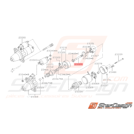 Engrenage de Démarreur Origine Subaru WRX 01 - 07 STI 01 - 1433446