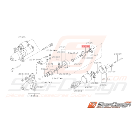 Roulement de Démarreur Origine Subaru WRX 01 - 07 STI 01 - 1433450