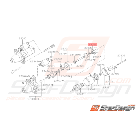 Engrenage de Démarreur Origine Subaru WRX 01 - 07 STI 01 - 1433451