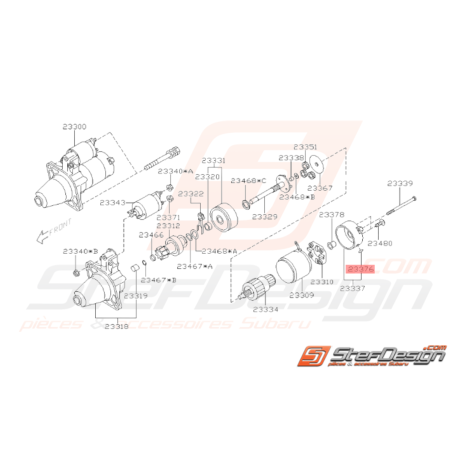 Caoutchouc Origine Subaru GT 1997 WRX 2001-2007 STI 2001-201433455