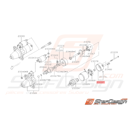 Couvercle de Démarreur Origine Subaru WRX 01 - 07 STI 01 - 1433456