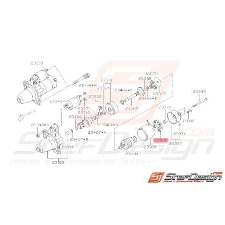 Induit de Démarreur Origine Subaru WRX 01 - 07 STI 01 - 1433457