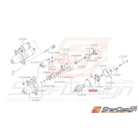 Boitier de Démarreur Origine Subaru WRX 01 - 07 STI 01 - 1433458