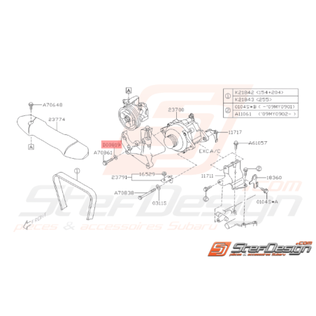 Rondelle Origine Subaru GT WRX STI FORESTER33463