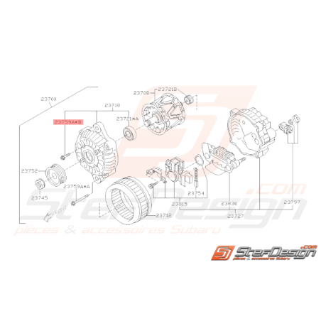 Vis origine Subaru GT 1993 - 2000 WRX STI 2001 - 2014 BRZ 2013 - 201933489