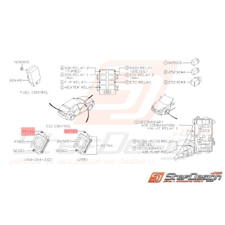 Vis divers Subaru GT WRX STI BRZ FORESTER33518