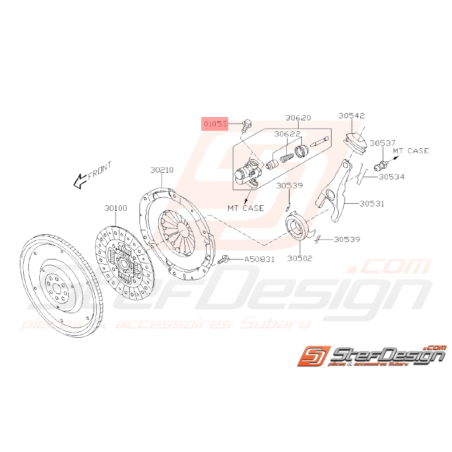 Vis Récupérateur d'Embrayage Origine Subaru GT 94-00 WRX 01-10 STI 01-07 FORESTER 97-0233535