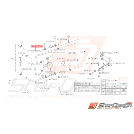 Flexible Refoulement Origine Subaru WRX 2008 - 201033640