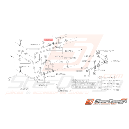 Contrôle Débit Carburant Origine Subaru WRX 2008 - 201033642