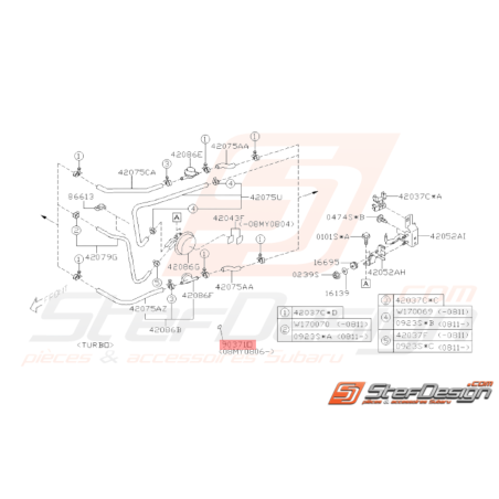 Bouchon Origine Subaru GT 93-00 WRX STI 01-14 FORESTER 97-0233648