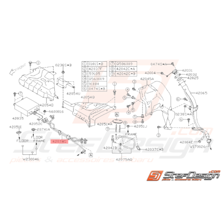 Tube Canister Origine Subaru WRX 2008 - 2010 STI 2008 - 03/09/201133727