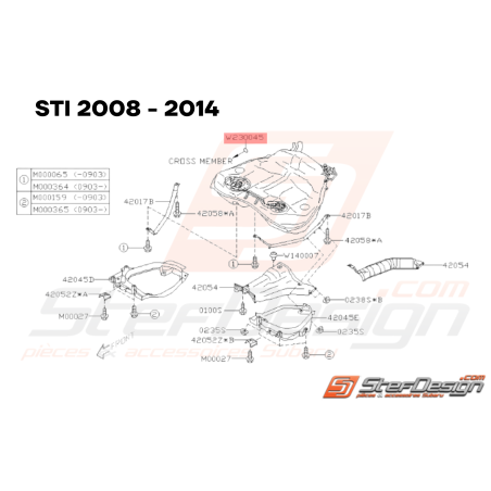 Rondelle Isolante Origine Subaru WRX STI 2008 - 201433782