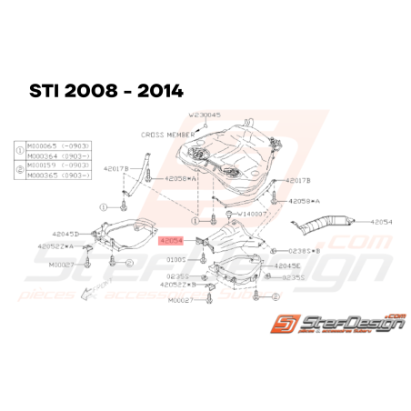 Couvercle de Réservoir Origine Subaru WRX STI 21/06/2008 - 201433799