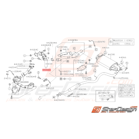 Catalyseur Origine Subaru STI 2008 - 201034110