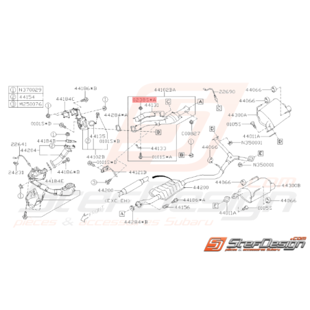 Écrou à bride Subaru GT WRX STI FORESTER BRZ34134