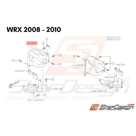 Couvercle Complet Turbo Origine Subaru WRX 2008 - 201034165