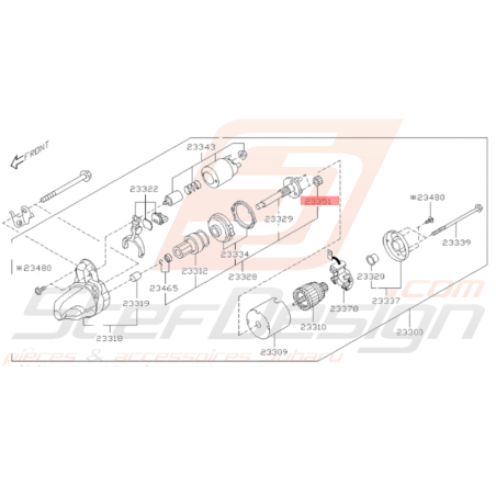 Ensemble Engrenage Origine Subaru BRZ 2013-201934292