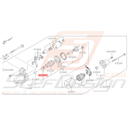 Butée de Démarreur Origine Subaru GT 07/97-00 WRX 08-10 BRZ 13-19 FORESTER 97-0234295