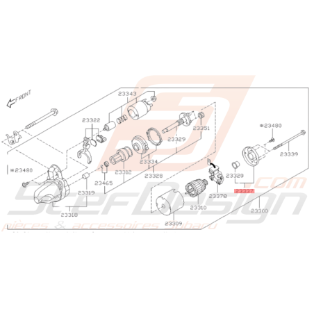 Couvercle de Démarreur Origine Subaru WRX 2008 - 2010 BRZ 2013 - 201934299