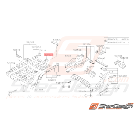 Etrier Roue de Secours Origine Subaru WRX STI 2008 - 201034447