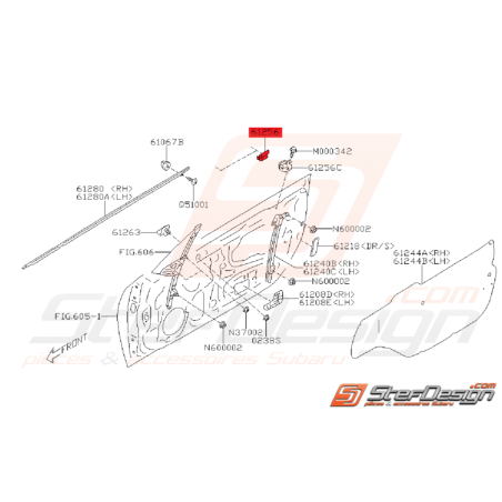 Patin de vitre brz et toyota gt8634600