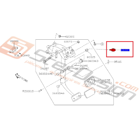 Contacteur feux stop Subaru WRX STI 2008-2014 / BRZ 2013-201934918