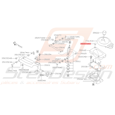 Attache Origine Subaru WRX STI 2008 - 2014 BRZ 2013 - 201934963