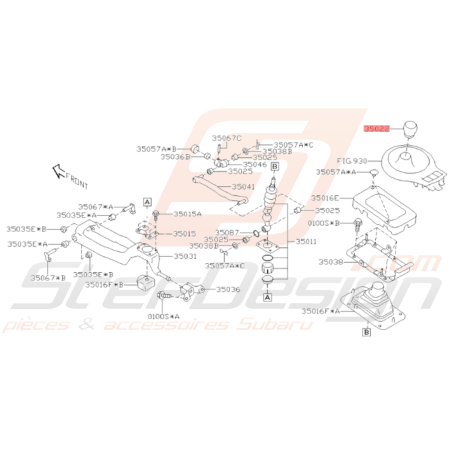 Pommeau Levier de Vitesse Origine Subaru BRZ 2013 - 201734965