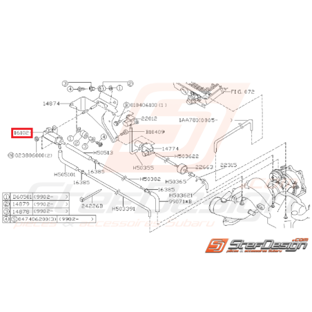 Solénoïde Origine Subaru FORESTER 97-02 GT 99-00 et WRX/STI 01-0235077