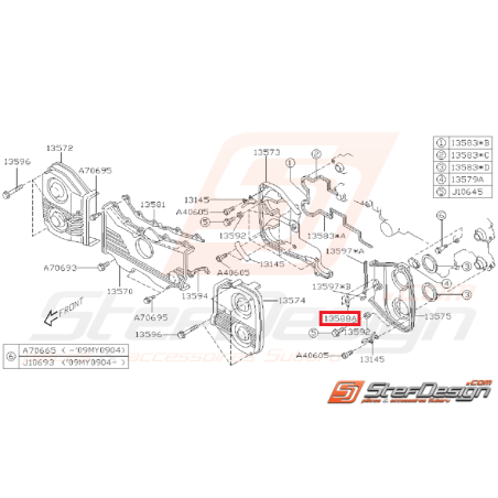 Joint de Carter Distribution Origine Subaru GT WRX STI FORESTER35119