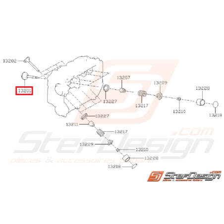 Soupape d'admission Origine Subaru GT 99-00 WRX 01-03 FORESTER 97-0235135