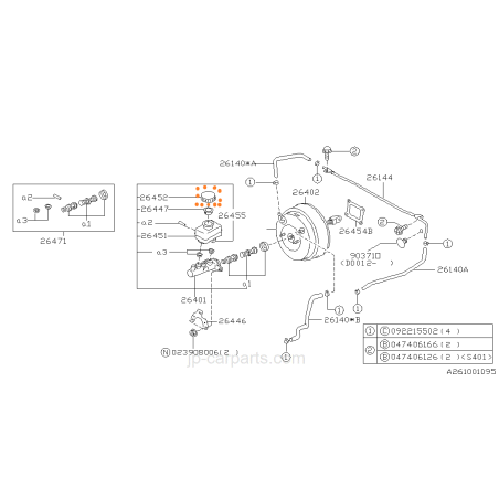 Bouchon Maitre Cylindre De Frein Origine SUBARU GT WRX STI FORESTER35166