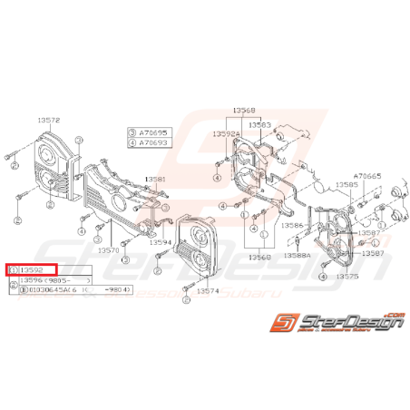 Support Carter Distribution Origine Subaru GT 93-00 WRX STI 01-19 FORESTER 97-0235270