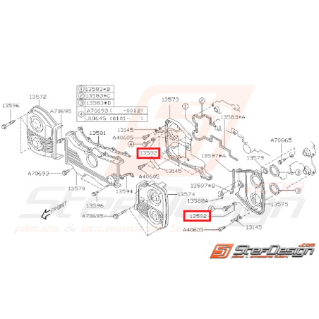 Support Carter Distribution Origine Subaru GT 93-00 WRX STI 01-19 FORESTER 97-0235272