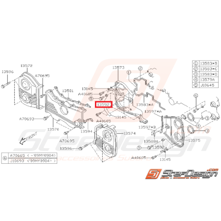 Support Carter Distribution Origine Subaru GT 93-00 WRX STI 01-19 FORESTER 97-0235273