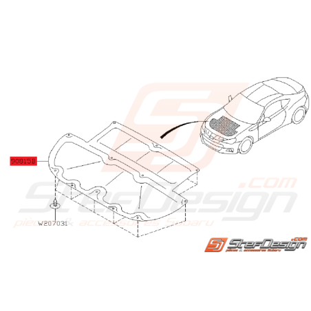 Insonorisant sous capot subaru BRZ / GT8635429