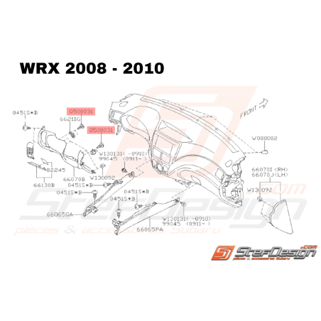 Vis de fixation Origine Subaru WRX STI35625