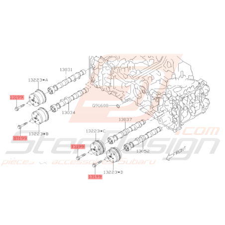 Vis poulie arbre à Cames Origine Subaru BRZ 2017 - 201935745