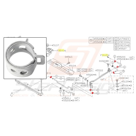 Attache de tuyau pour Subaru forester EJ205 2.0 XT 200235767