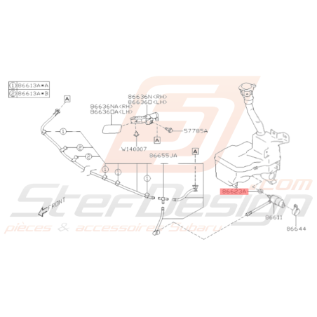 Joint pompe lave-phare Subaru GT 93-00 WRX STI 06-14 BRZ 13-1935792