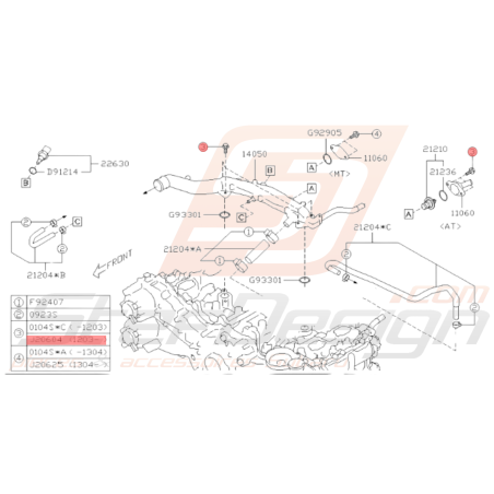 Boulon Origine Subaru BRZ 2013 - 201935832