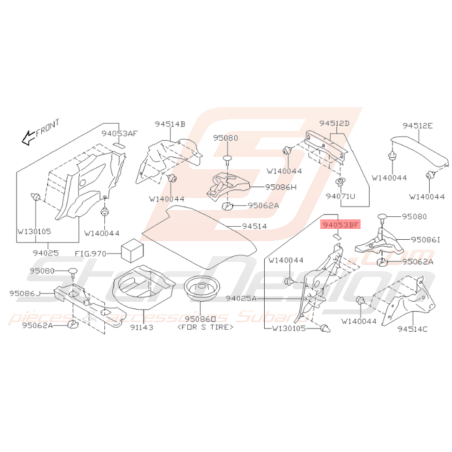 Couvercle de Courroie Arrière Gauche Origine Subaru BRZ 2013-201935923