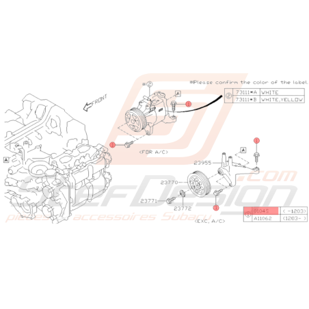 Vis Écollerette Origine Subaru BRZ 201335974