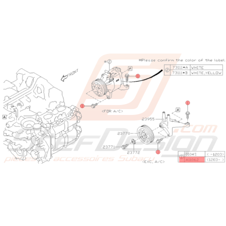 Boulon 10X35X26 Origine Subaru BRZ 2013 - 201935975