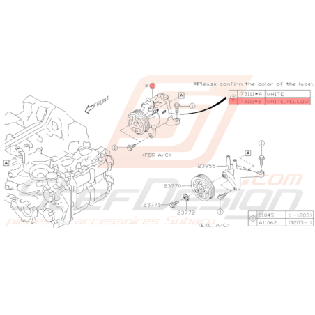 Compresseur de Climatisation Origine Subaru BRZ 2013 - 201935980