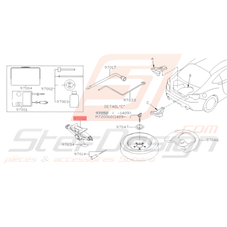 Cric Origine Subaru BRZ 2013-201936026