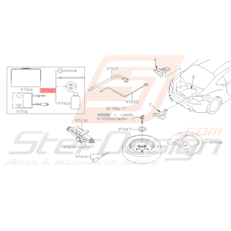 Réparation anti Fuite Origine Subaru BRZ 2013-201936034