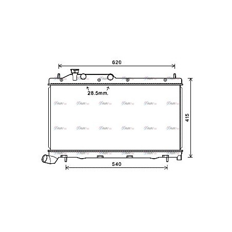 Radiateur adaptable pour Subaru XV EJ20Z 201236165