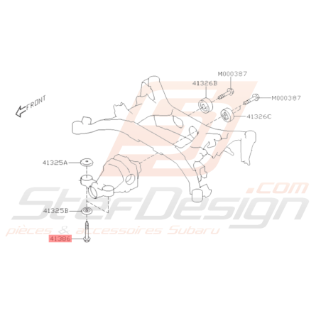 Boulon Différentiel Arrière Origine Subaru BRZ 2013 - 201936289