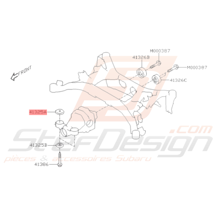 Butée Différentiel Supérieur Origine Subaru BRZ 2013 - 201936292